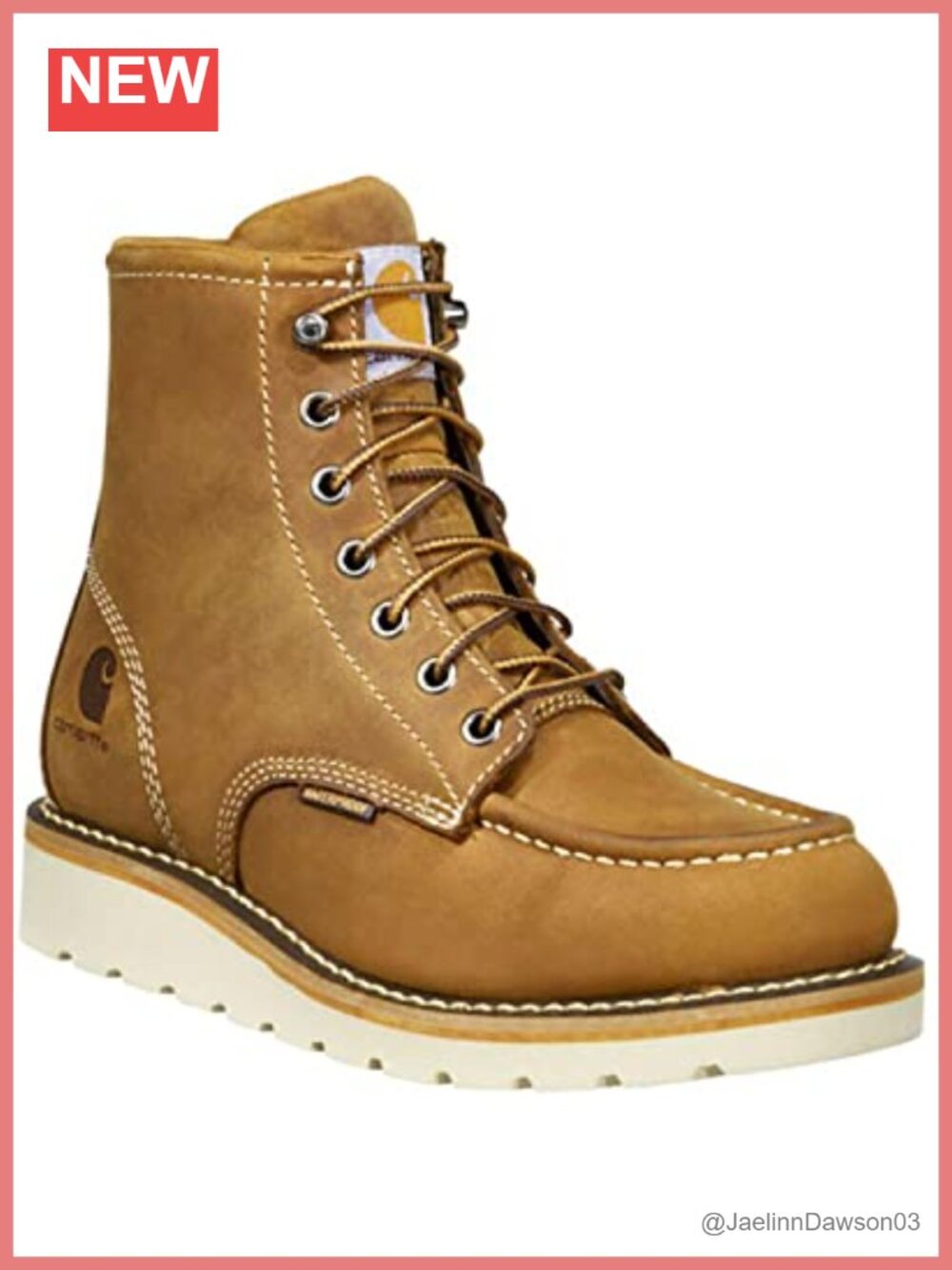 Women's 6 Inch Waterproof Moc Toe Ankle Boots